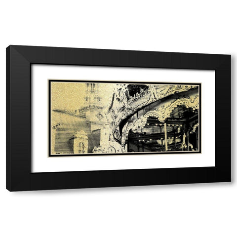 Paris C Black Modern Wood Framed Art Print with Double Matting by Kimberly, Allen