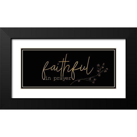 Be Joyful 3 Black Modern Wood Framed Art Print with Double Matting by Kimberly, Allen
