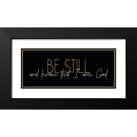 Be Still 1 Black Modern Wood Framed Art Print with Double Matting by Kimberly, Allen