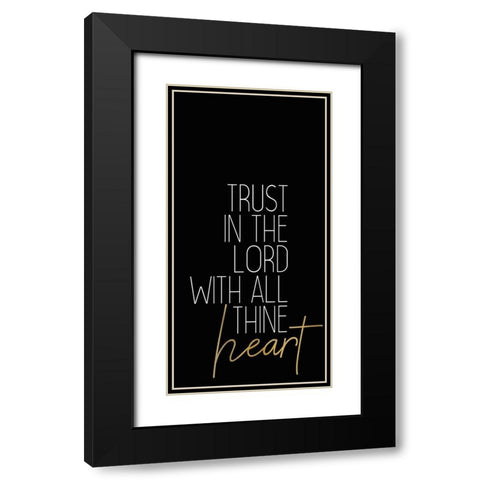 Be Still 3 Black Modern Wood Framed Art Print with Double Matting by Kimberly, Allen