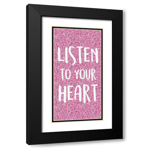 Sparkle 1 Black Modern Wood Framed Art Print with Double Matting by Kimberly, Allen