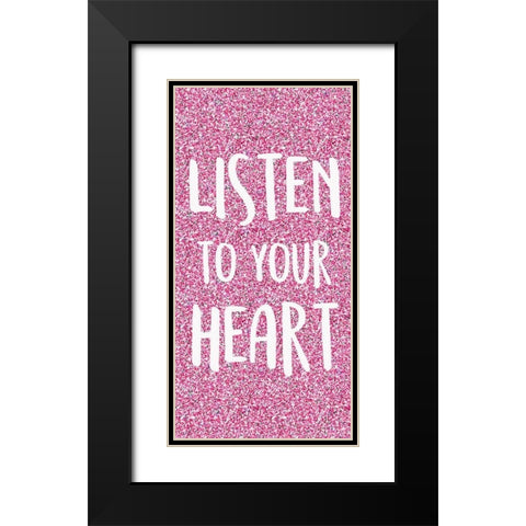 Sparkle 1 Black Modern Wood Framed Art Print with Double Matting by Kimberly, Allen