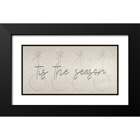 Christmas Romance 11 Black Modern Wood Framed Art Print with Double Matting by Kimberly, Allen