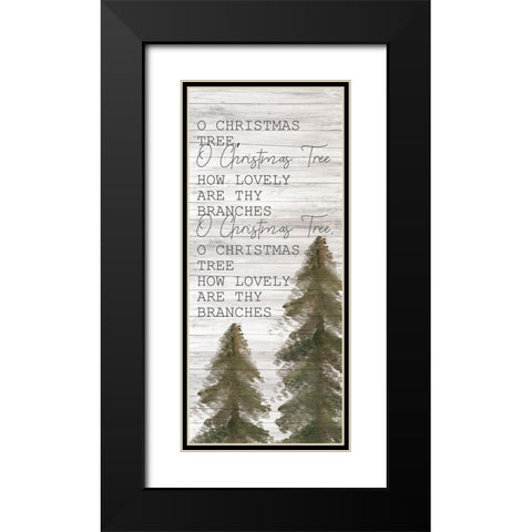 Farmhouse Christmas 17 Black Modern Wood Framed Art Print with Double Matting by Kimberly, Allen
