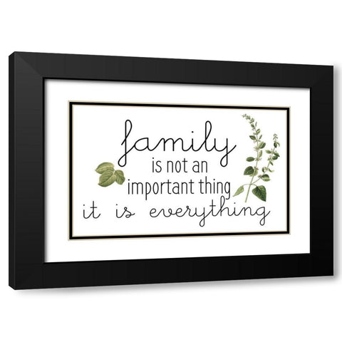 Family Gathers 9 Black Modern Wood Framed Art Print with Double Matting by Kimberly, Allen