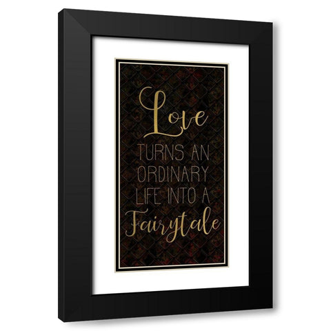 My Heart 2 Black Modern Wood Framed Art Print with Double Matting by Kimberly, Allen