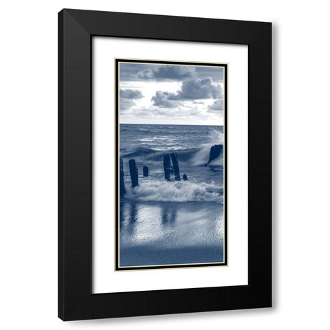 Against the Waves 5 Black Modern Wood Framed Art Print with Double Matting by Kimberly, Allen
