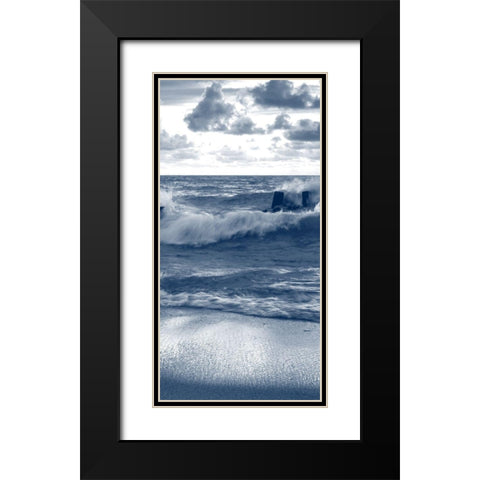 Against the Waves 6 Black Modern Wood Framed Art Print with Double Matting by Kimberly, Allen
