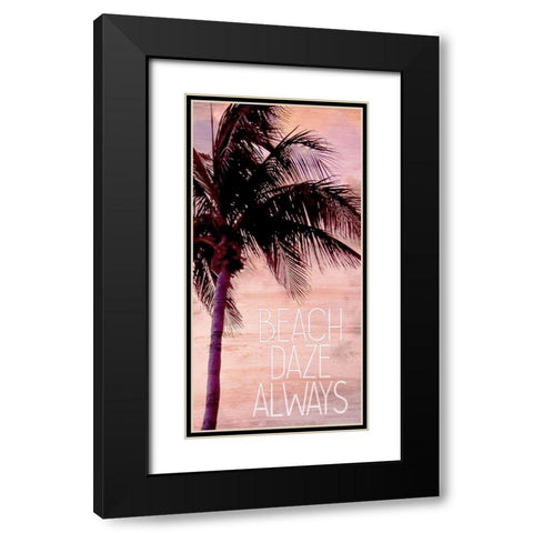Beach Daze 1 Black Modern Wood Framed Art Print with Double Matting by Kimberly, Allen