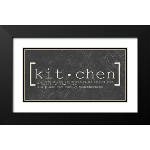 Kitchen Black Modern Wood Framed Art Print with Double Matting by Kimberly, Allen
