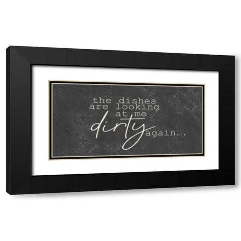 The Dishes Black Modern Wood Framed Art Print with Double Matting by Kimberly, Allen