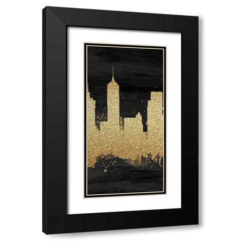 The Big Apple 2 Black Modern Wood Framed Art Print with Double Matting by Kimberly, Allen