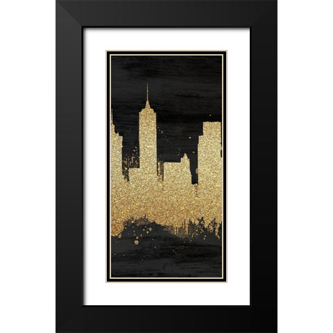 The Big Apple 2 Black Modern Wood Framed Art Print with Double Matting by Kimberly, Allen