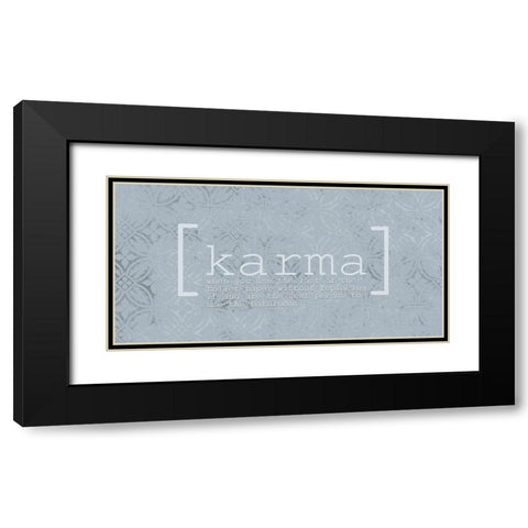 Karma Black Modern Wood Framed Art Print with Double Matting by Kimberly, Allen