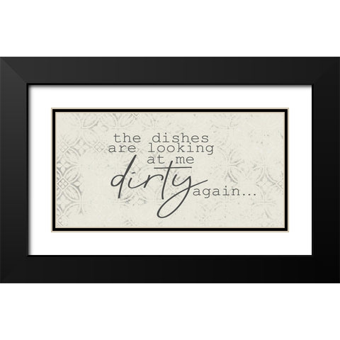 Looking at Me Black Modern Wood Framed Art Print with Double Matting by Kimberly, Allen