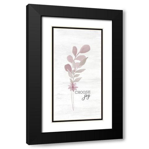 Wildflower Hope 4 Black Modern Wood Framed Art Print with Double Matting by Kimberly, Allen