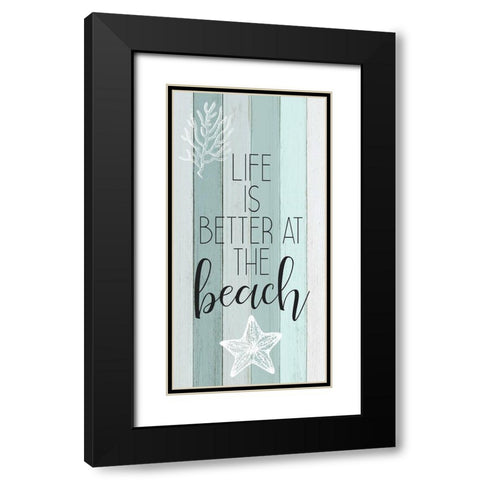 Live in the Sun 1 Black Modern Wood Framed Art Print with Double Matting by Kimberly, Allen
