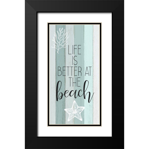Live in the Sun 1 Black Modern Wood Framed Art Print with Double Matting by Kimberly, Allen