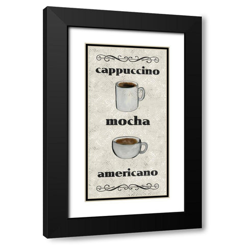 Coffee Life 3 Black Modern Wood Framed Art Print with Double Matting by Kimberly, Allen