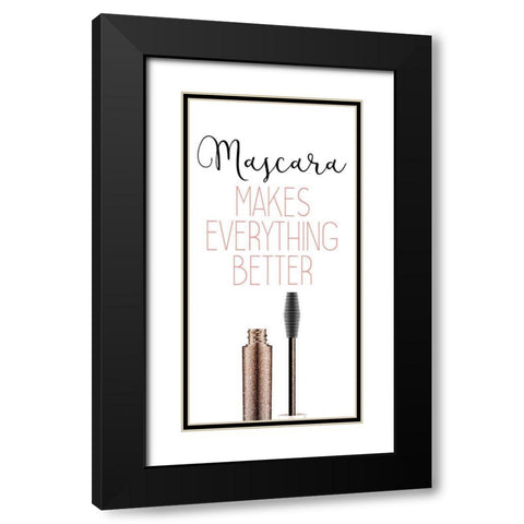 But First 3 Black Modern Wood Framed Art Print with Double Matting by Kimberly, Allen