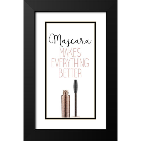 But First 3 Black Modern Wood Framed Art Print with Double Matting by Kimberly, Allen