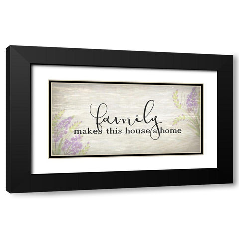 Family Makes Black Modern Wood Framed Art Print with Double Matting by Kimberly, Allen