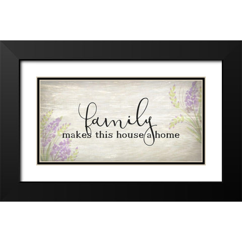 Family Makes Black Modern Wood Framed Art Print with Double Matting by Kimberly, Allen