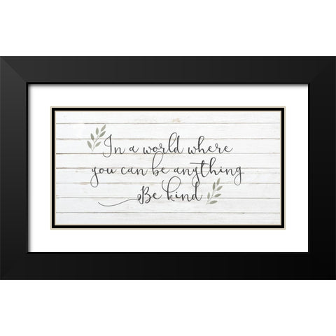 In A World Black Modern Wood Framed Art Print with Double Matting by Kimberly, Allen
