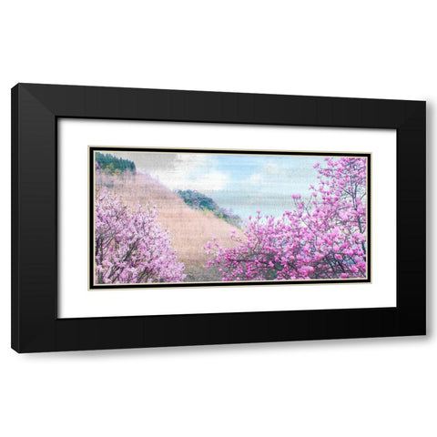 Hillside Blooms Black Modern Wood Framed Art Print with Double Matting by Kimberly, Allen
