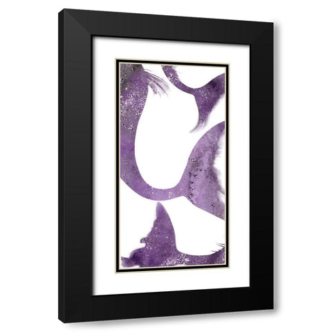 Lets be a Mermaid Black Modern Wood Framed Art Print with Double Matting by Kimberly, Allen
