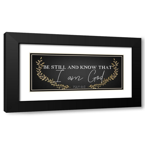 I Am God Black Modern Wood Framed Art Print with Double Matting by Kimberly, Allen