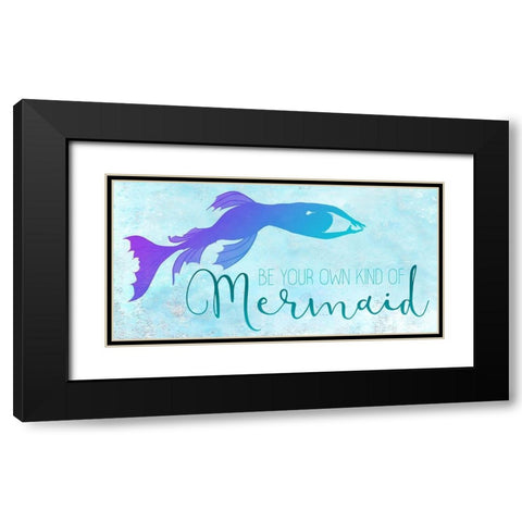Mermaids 1 Black Modern Wood Framed Art Print with Double Matting by Kimberly, Allen