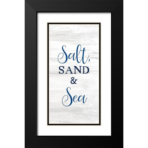 Salt and Sea 6 Black Modern Wood Framed Art Print with Double Matting by Kimberly, Allen