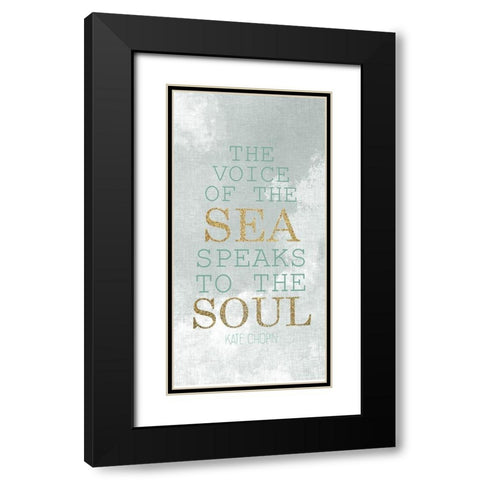 The Voice of the Sea 3 Gold Black Modern Wood Framed Art Print with Double Matting by Allen, Kimberly