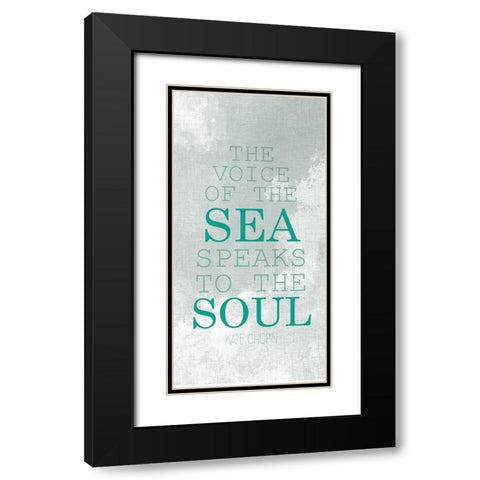 The Voice of the Sea 3 Black Modern Wood Framed Art Print with Double Matting by Kimberly, Allen