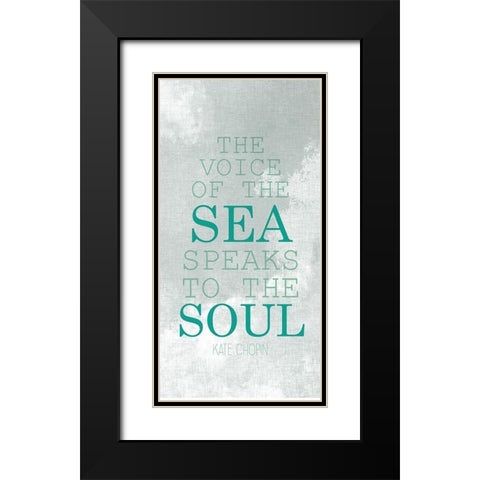 The Voice of the Sea 3 Black Modern Wood Framed Art Print with Double Matting by Kimberly, Allen