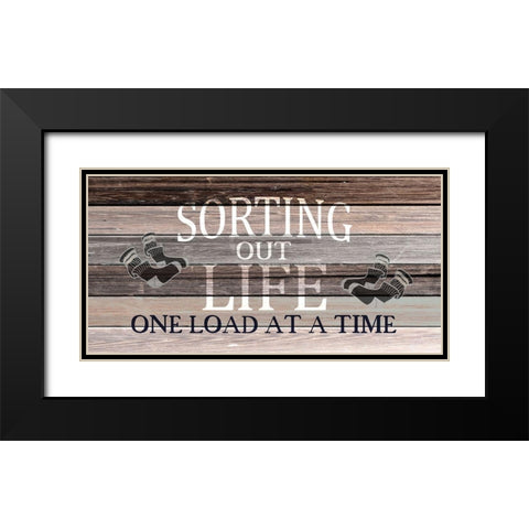 Sorting Black Modern Wood Framed Art Print with Double Matting by Kimberly, Allen