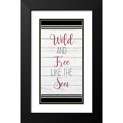 Anchor Compass 3 Black Modern Wood Framed Art Print with Double Matting by Kimberly, Allen