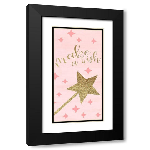 Make a Wish Black Modern Wood Framed Art Print with Double Matting by Kimberly, Allen