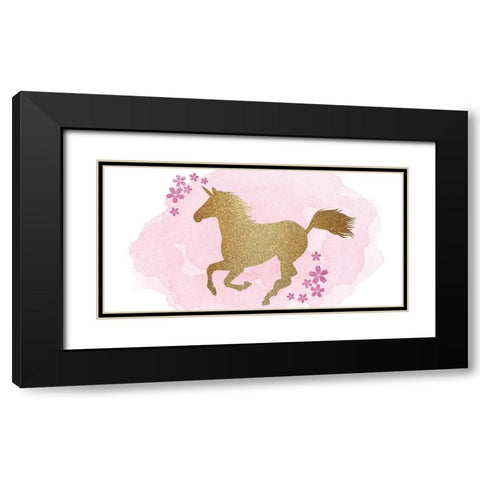 Be a Unicorn C Black Modern Wood Framed Art Print with Double Matting by Kimberly, Allen