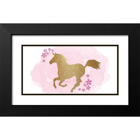 Be a Unicorn C Black Modern Wood Framed Art Print with Double Matting by Kimberly, Allen