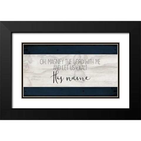 Oh Magnify Black Modern Wood Framed Art Print with Double Matting by Kimberly, Allen