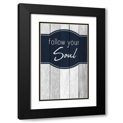 Your Soul 1 Black Modern Wood Framed Art Print with Double Matting by Kimberly, Allen