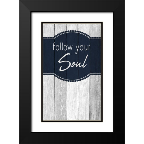 Your Soul 1 Black Modern Wood Framed Art Print with Double Matting by Kimberly, Allen