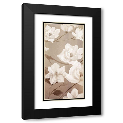 Magnolia Panel 2 Black Modern Wood Framed Art Print with Double Matting by Kimberly, Allen