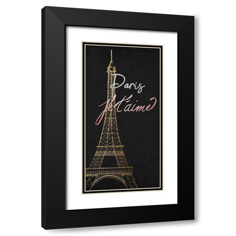 Glamour Time 1 Black Modern Wood Framed Art Print with Double Matting by Kimberly, Allen
