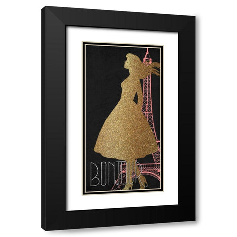 Glamour Time 6 Black Modern Wood Framed Art Print with Double Matting by Kimberly, Allen