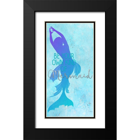 Mermaids 1 Black Modern Wood Framed Art Print with Double Matting by Allen, Kimberly