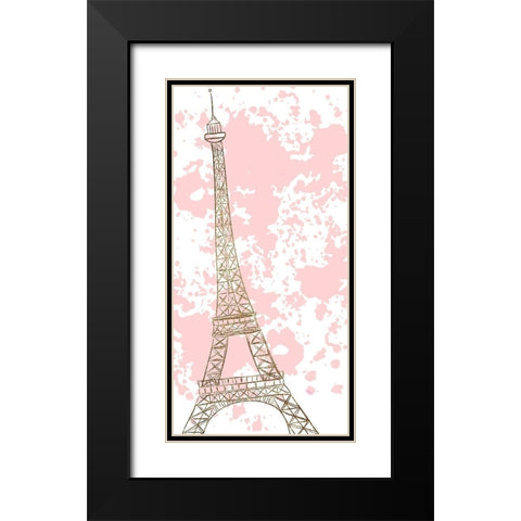 Mon Amour 1 Black Modern Wood Framed Art Print with Double Matting by Allen, Kimberly