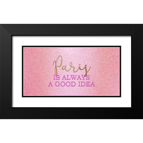 A Good Idea 2 Black Modern Wood Framed Art Print with Double Matting by Allen, Kimberly